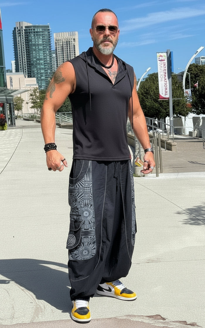 Ancient Tribal Parachute Pants