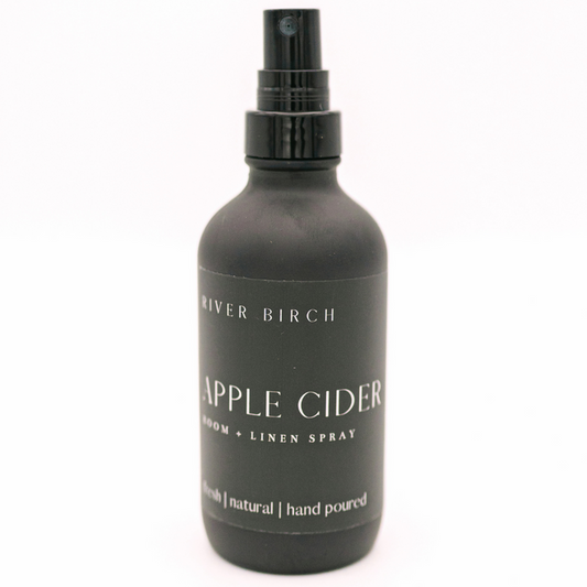 Apple Cider - 4 oz Black Glass Room + Linen Spray