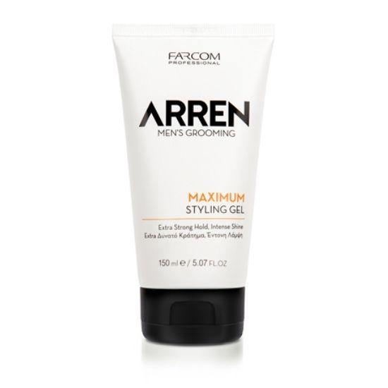 Farcom Arren Men | Styling Gel Maximum Hold 150ml - New Hair Supplies Ireland