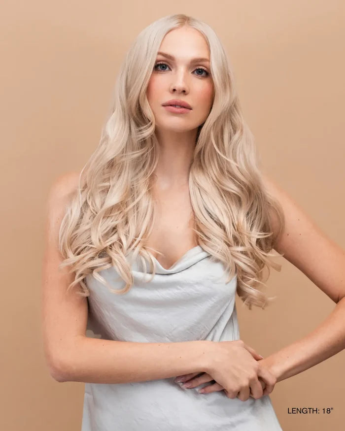 Ash Blonde (60) 20" 220g - Clip-Ins