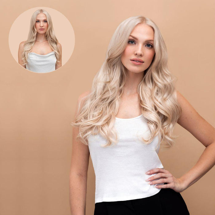 Ash Blonde (60) 20" 220g - Clip-Ins