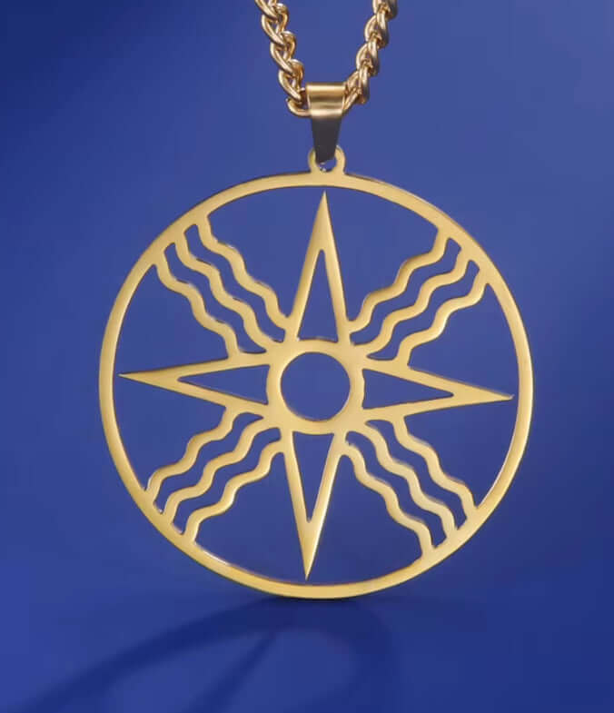 Assyrian Star Pendant & Necklace