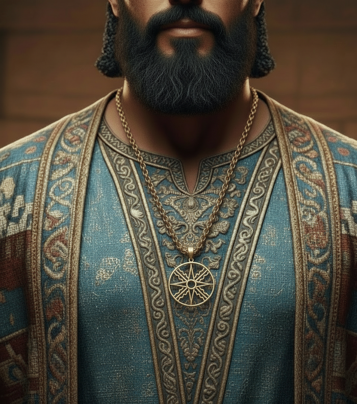 Assyrian Star Pendant & Necklace