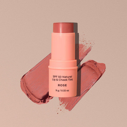 Avocado Zinc SPF50 Lip & Cheek Tint - Rose