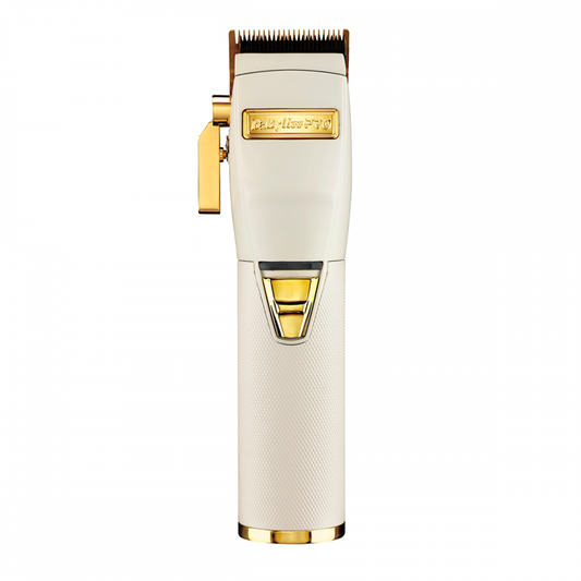 BabylissPro WhiteFX Lithium Hair Clipper- Limited Edition Stay Gold (B870WA)