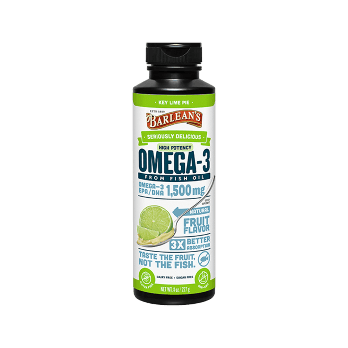 Barlean's Omega 3 High Potency Fish Oil Key Lime Pie Liquid 1
