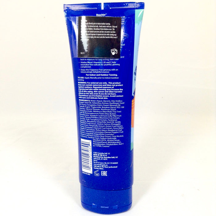 Australian Gold Beachin hypoallergenic tanning lotion intensifier accelerator
