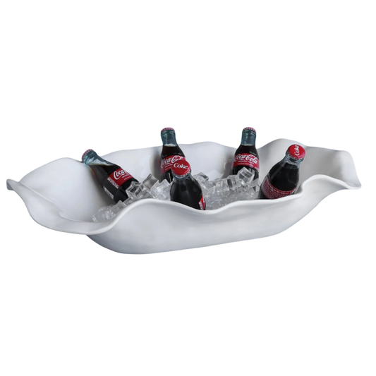 Beatriz Ball melamine, VIDA Havana large serving platter, Havana oval centerpiece, white melamine serveware, extra large melamine platter, Beatriz Ball Havana collection