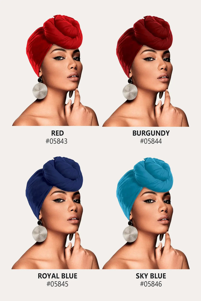 BEAUTY TOWN CRINKLE HEAD WRAP SCARF BEAUTY TOWN