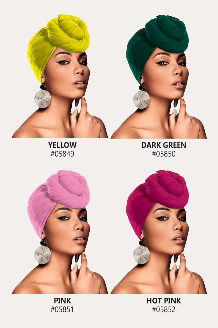 BEAUTY TOWN CRINKLE HEAD WRAP SCARF BEAUTY TOWN
