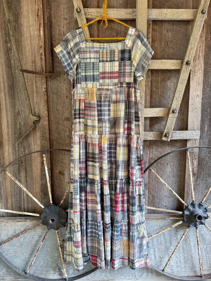 Berkley Maxi Dress - Greenfield Patches Multi-view 6