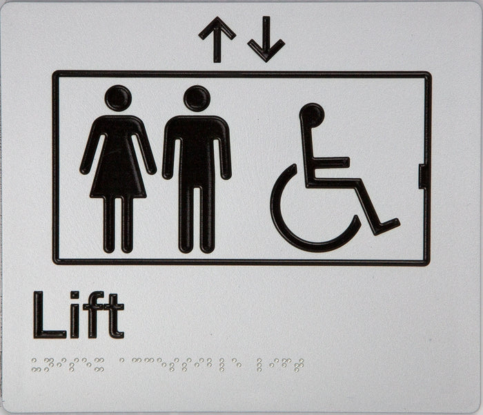 BEST BUY Accessible Lift Sign Braille