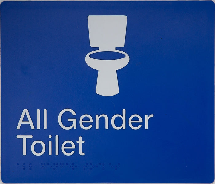 BEST BUY AGT All Gender Toilet Sign Braille