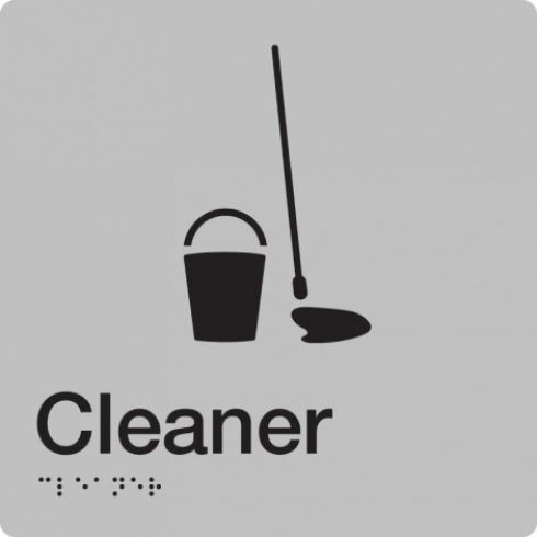 BEST BUY Cleaners Room Sign Braille