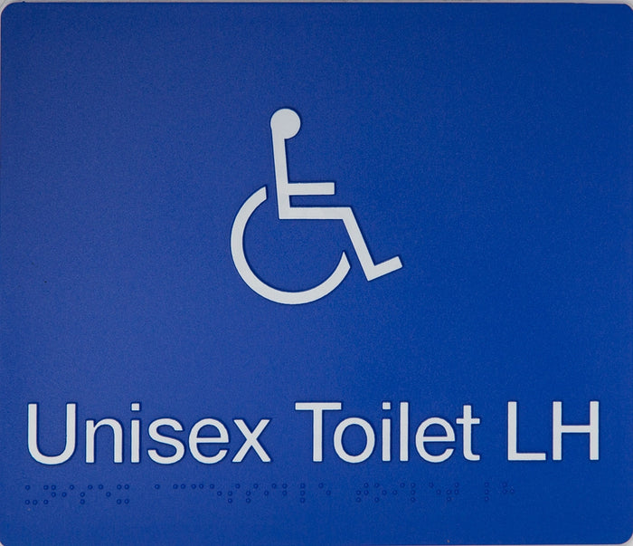 BEST BUY DTLH Accessible Toilet Left Hand Sign Braille