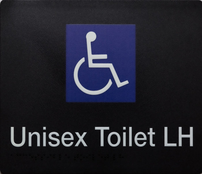 BEST BUY DTLH Accessible Toilet Left Hand Sign Braille