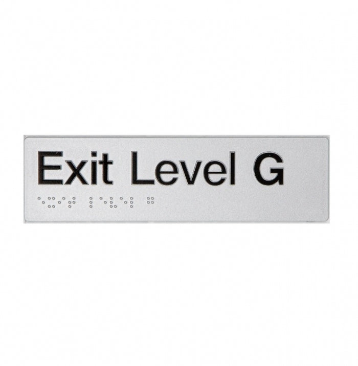 BEST BUY EG Exit Sign Ground Floor Braille