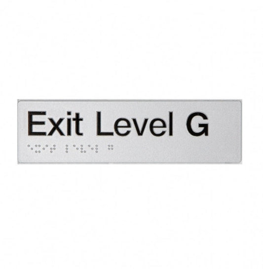 BEST BUY EG Exit Sign Ground Floor Braille