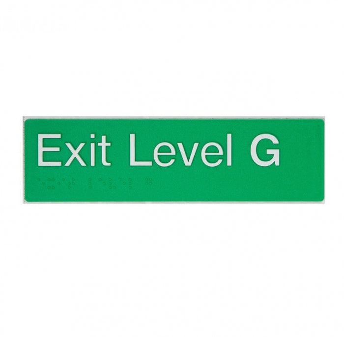 BEST BUY EG Exit Sign Ground Floor Braille