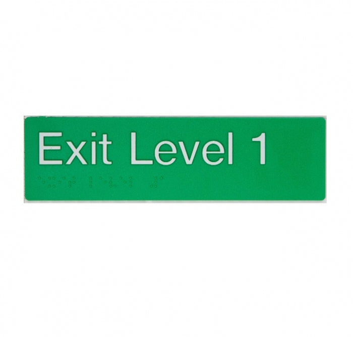 BEST BUY EL1 Exit Sign Level 1 Braille