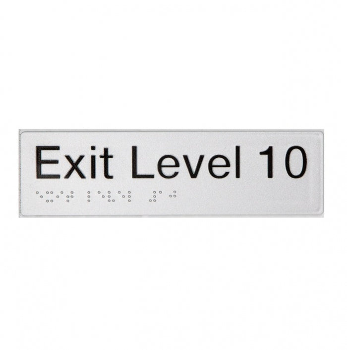 BEST BUY EL10 Exit Sign Level 10 Braille