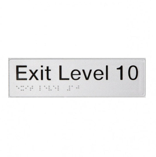 BEST BUY EL10 Exit Sign Level 10 Braille
