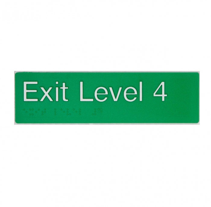 BEST BUY EL4 Exit Sign Level 4 Braille