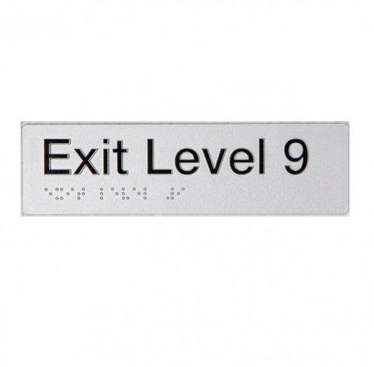 BEST BUY EL9 Exit Sign Level 9 Braille