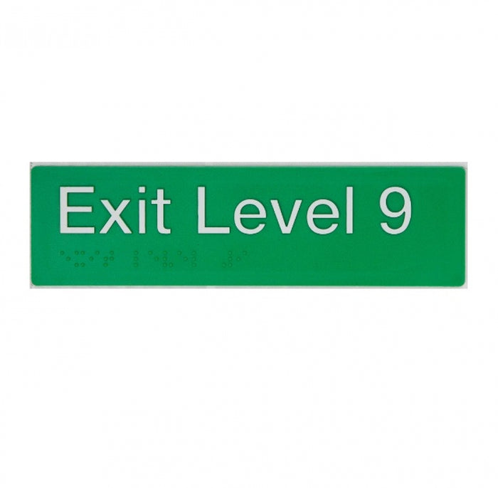 BEST BUY EL9 Exit Sign Level 9 Braille