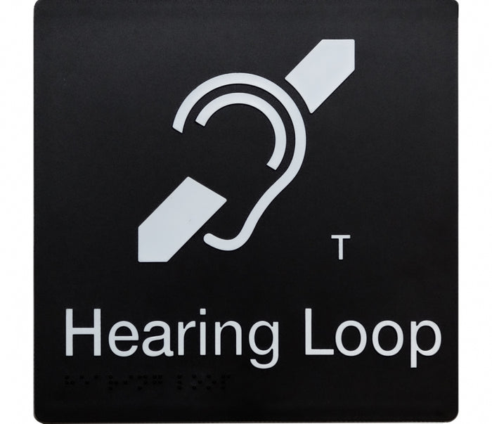 BEST BUY HL Hearing Loop Sign Braille