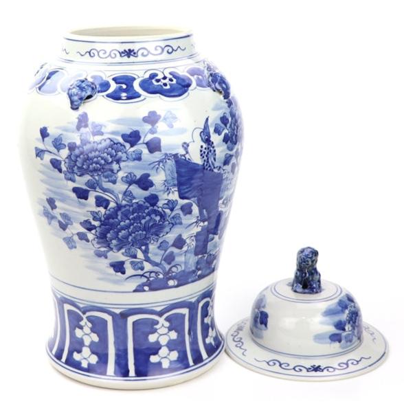 Bird and Floral Jar by The Enchanted Home