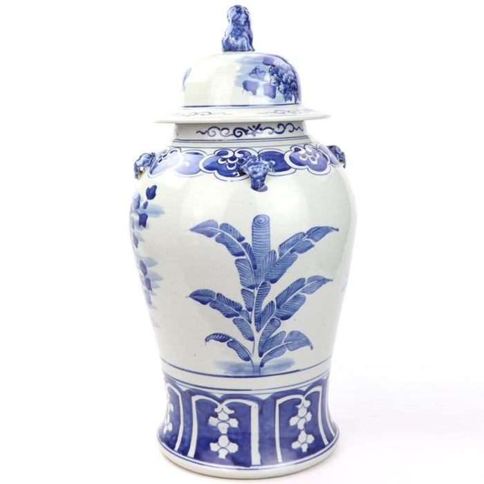 Bird and Floral Jar by The Enchanted Home
