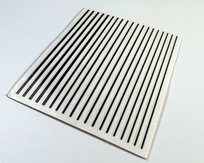 Black Stripes Nail Art Decals