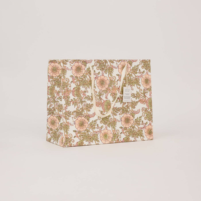 Block Printed Gift Bags (Large) - Terracotta - Magnolia Lane co. Home + Garden + Gift