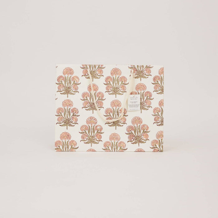 Block Printed Gift Bags (Large) - Terracotta - Magnolia Lane co. Home + Garden + Gift