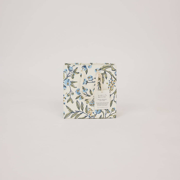 Block Printed Gift Bags (Small) - Blue Stone Refresh - Magnolia Lane co. Home + Garden + Gift