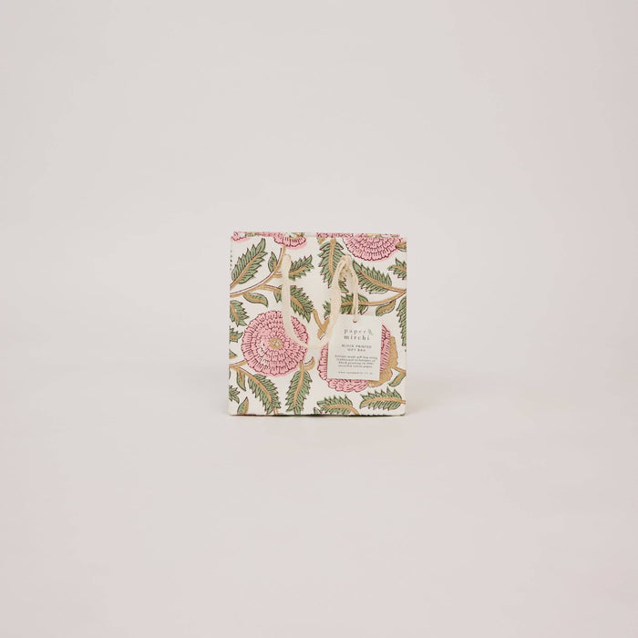 Block Printed Gift Bags (Small) - Blush Refresh - Magnolia Lane co. Home + Garden + Gift