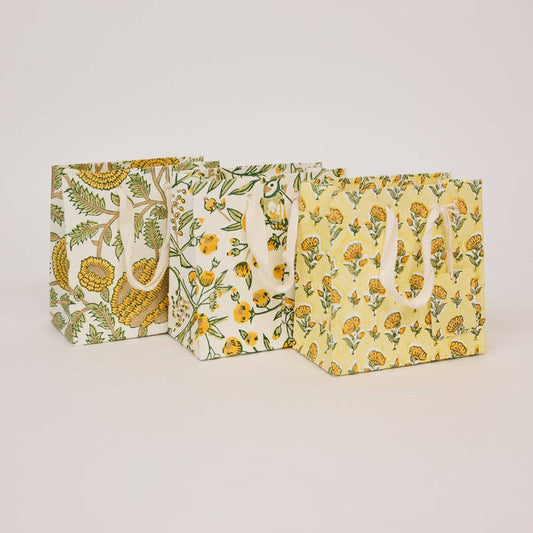 Block Printed Gift Bags (Small) - Sunshine Refresh - Magnolia Lane co. Home + Garden + Gift