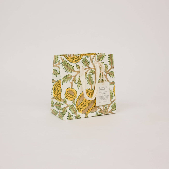 Block Printed Gift Bags (Small) - Sunshine Refresh - Magnolia Lane co. Home + Garden + Gift