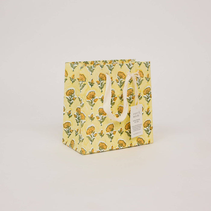 Block Printed Gift Bags (Small) - Sunshine Refresh - Magnolia Lane co. Home + Garden + Gift