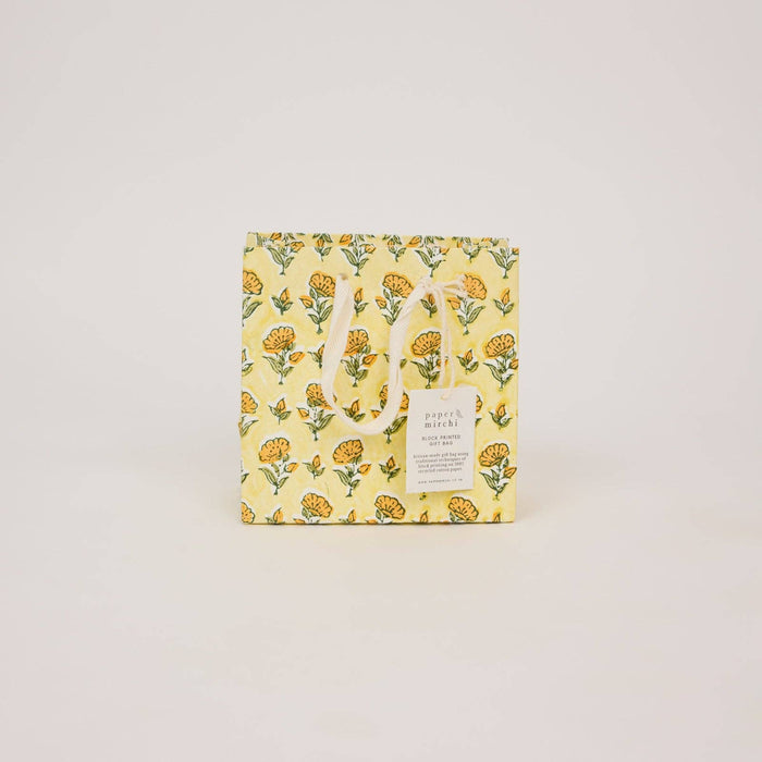 Block Printed Gift Bags (Small) - Sunshine Refresh - Magnolia Lane co. Home + Garden + Gift