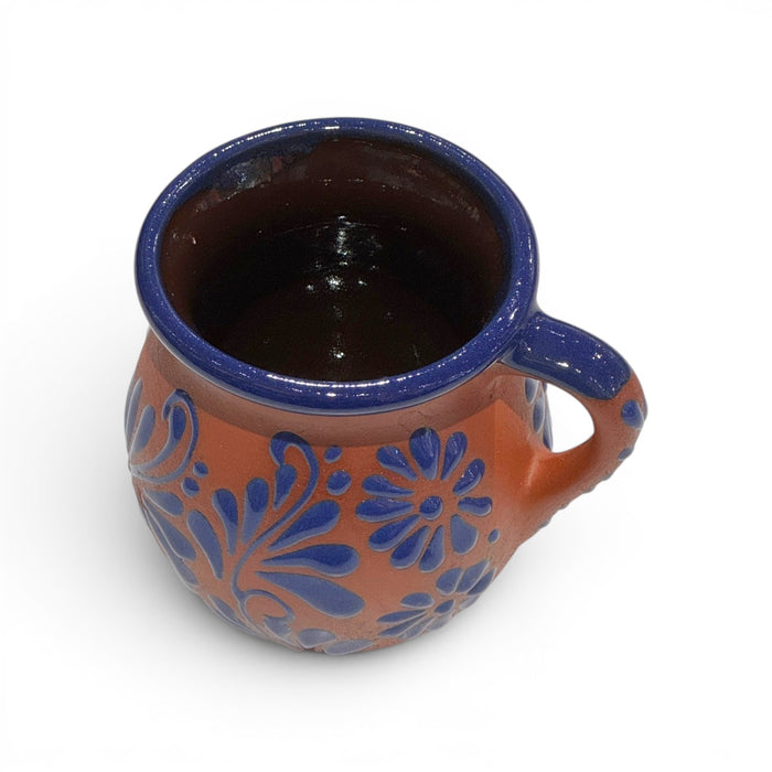 Blue on Barro Engobe Mug