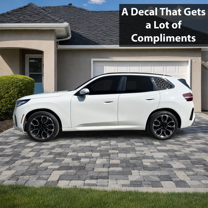 BMW X3 2025-2026 Animal Leopard Cheetah Cow Window Vinyl Decal Stickers