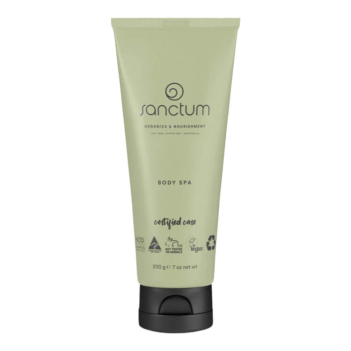 Sanctum Body Spa product on a white background.