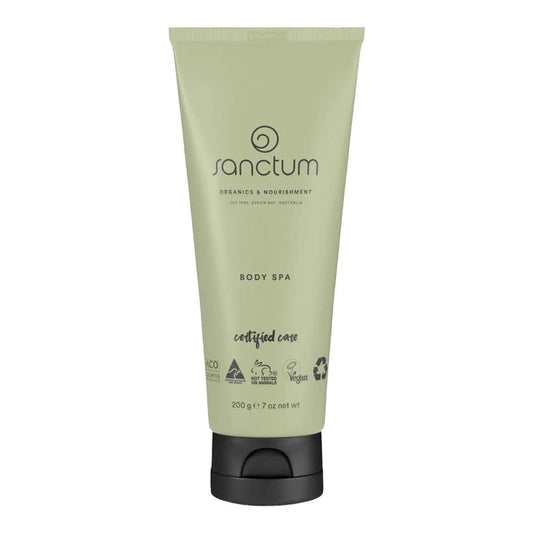 Sanctum Body Spa product on a white background.