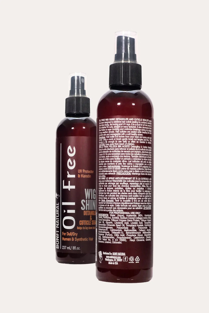 BONFI NATURAL OIL FREE WIG SHINE - DETANGLE & SEAL 8oz BONFI NATURAL