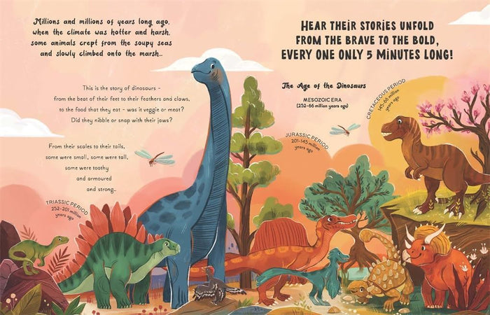 Book -  5 Minute Dinosaur Stories - Spread 1