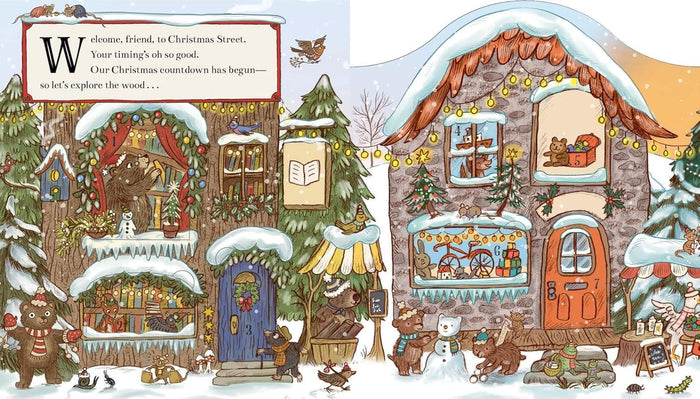 Book - Brown Bear Wood: Christmas Advent Calendar - Spread 1