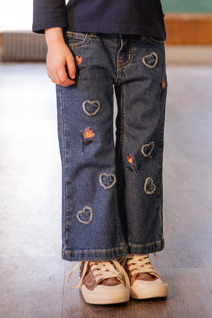 Boot Leg Jeans Navy Blue Denim-2