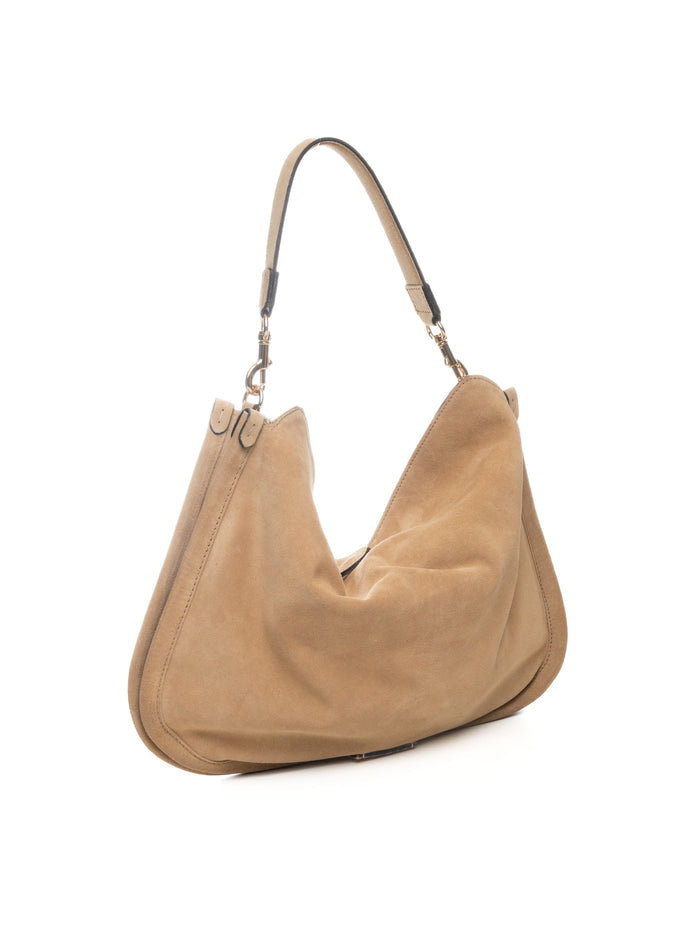 DI LORENZO borsa a spalla lucrezia beige LUCREZIA CAMOSCIO-DESERTO